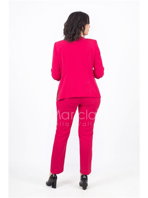 tailleur con giacca lavorata SHARON | SH305FUCSIA