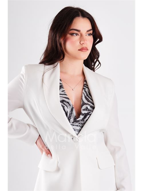 tailleur 3 pz con tip paiette SHARON | SH405BIANCO