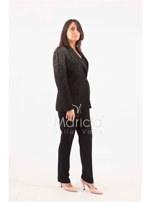 Tailleur con pioggia di strass Completo 3 pezzi SHARON | SH409NERO