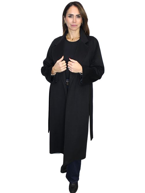 cappotto cintura vestaglia MARICLA | EC04608NERO