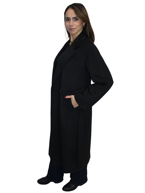 cappotto cintura vestaglia MARICLA | EC04608NERO