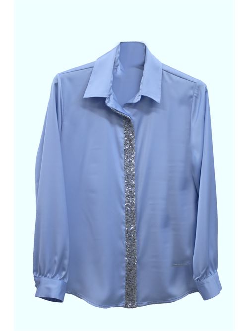 camicia strass MARICLA | ROMI2360P25POLVERE