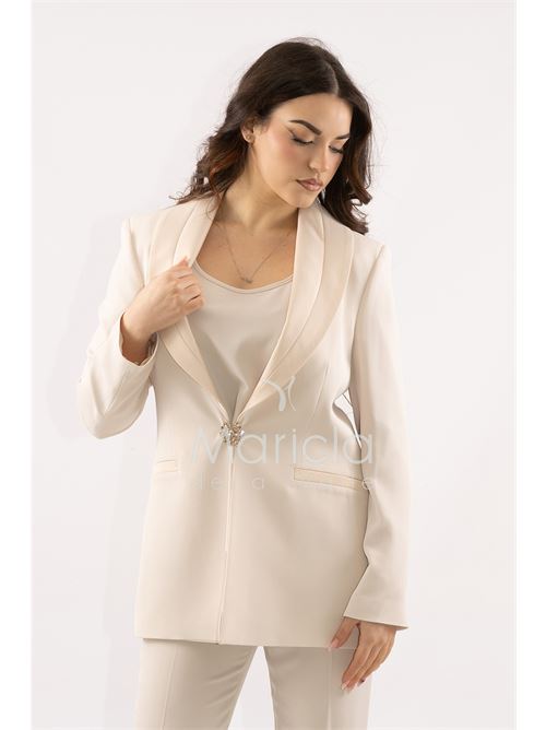 Tailleur smoking Completo 3 pezzi SHARON | SH726TPCREMA