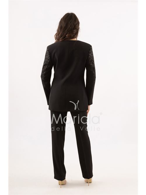 Tailleur Completo 3 pezzi in strass SHARON | SH728TPNERO